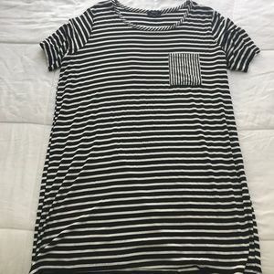 T-Shirt Style Striped Dress